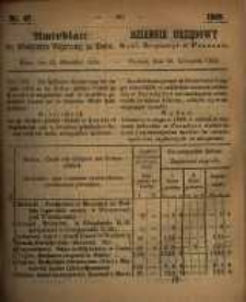 Amtsblatt der Königlichen Regierung zu Posen. 1859.11.22 Nro.47