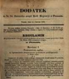 Dodatek do Nru 24 Dziennika Urzęd.... Poznań, dnia 14 czerwca 1859
