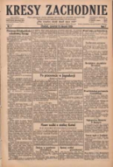 Kresy Zachodnie: pismo poświęcone obronie interes&oacute;w narodowych na zachodnich ziemiach Polski 1929.01.09 R.7 Nr6