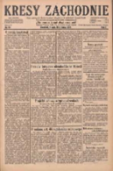 Kresy Zachodnie: pismo poświęcone obronie interesów narodowych na zachodnich ziemiach Polski 1929.01.29 R.7 Nr23