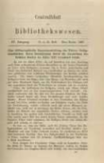 Centralblatt für Bibliothekswesen. 1887.11-12 Jg.4 heft 11-12