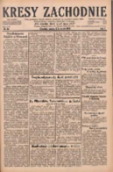 Kresy Zachodnie: pismo poświęcone obronie interes&oacute;w narodowych na zachodnich ziemiach Polski 1929.04.13 R.7 Nr85