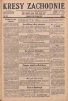 Kresy Zachodnie: pismo poświęcone obronie interes&oacute;w narodowych na zachodnich ziemiach Polski 1929.05.29 R.7 Nr121