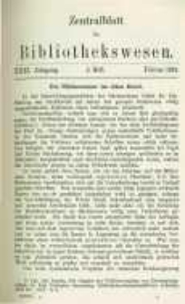 Zentralblatt für Bibliothekswesen. 1914.02 Jg.31 heft 2