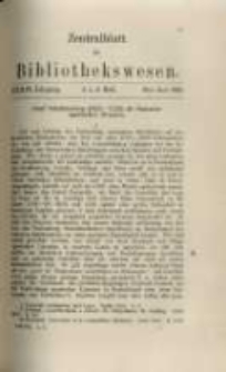 Zentralblatt für Bibliothekswesen. 1919.05-06 Jg.36 heft 5-6