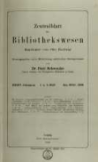 Zentralblatt für Bibliothekswesen. 1918.01-02 Jg.35 heft 1-2