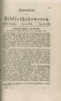 Zentralblatt für Bibliothekswesen. 1918.11-12 Jg.35 heft 11-12