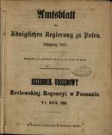 Amtsblatt der K&ouml;niglichen Regierung zu Posen. 1861.01.01 Nro.1