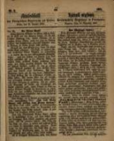 Amtsblatt der K&ouml;niglichen Regierung zu Posen. 1861.01.15 Nro.3