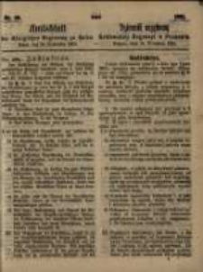 Amtsblatt der K&ouml;niglichen Regierung zu Posen. 1861.09.24 Nro.39
