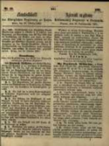 Amtsblatt der K&ouml;niglichen Regierung zu Posen. 1861.10.29 Nro.44