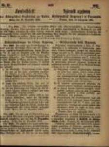 Amtsblatt der K&ouml;niglichen Regierung zu Posen. 1861.11.19 Nro.47