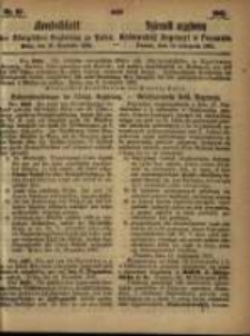 Amtsblatt der Königlichen Regierung zu Posen. 1861.11.19 Nro.47