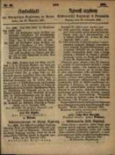 Amtsblatt der K&ouml;niglichen Regierung zu Posen. 1861.11.26 Nro.48