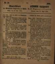 Amtsblatt der K&ouml;niglichen Regierung zu Posen. 1860.05.29 Nro.22