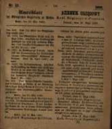 Amtsblatt der Königlichen Regierung zu Posen. 1860.05.29 Nro.22