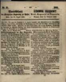 Amtsblatt der K&ouml;niglichen Regierung zu Posen. 1860.08.28 Nro.35