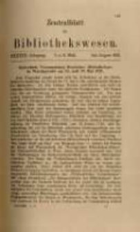 Zentralblatt für Bibliothekswesen. 1921.07-08 Jg.38 heft 7-8