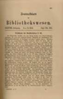 Zentralblatt für Bibliothekswesen. 1921.09-10 Jg.38 heft 9-10