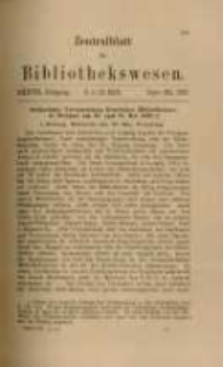 Zentralblatt f&uuml;r Bibliothekswesen. 1920.09-10 Jg.37 heft 9-10