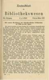 Zentralblatt für Bibliothekswesen. 1923.02-03 Jg.40 heft 2-3