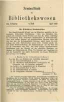 Zentralblatt für Bibliothekswesen. 1923.04 Jg.40 heft 4