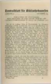 Zentralblatt f&uuml;r Bibliothekswesen. 1924.11 Jg.41 heft 11