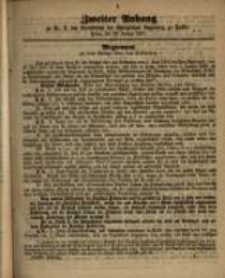 Zweiter Anhang zu Nr. 3 des Amtsblatts der K&ouml;niglichen Regierung. Posen, den 15. Januar 1861.