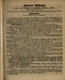 Zweiter Anhang zu Nr. 3 des Amtsblatts der Königlichen Regierung. Posen, den 15. Januar 1861.