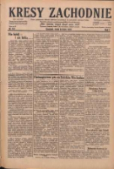 Kresy Zachodnie: pismo poświęcone obronie interes&oacute;w narodowych na zachodnich ziemiach Polski 1929.07.24 R.7 Nr167
