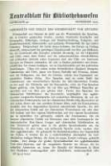 Zentralblatt für Bibliothekswesen. 1925.11 Jg.42 heft 11