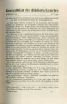 Zentralblatt für Bibliothekswesen. 1927.07 Jg.44 heft 7