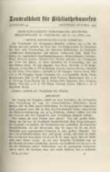 Zentralblatt für Bibliothekswesen. 1927.09-10 Jg.44 heft 9-10