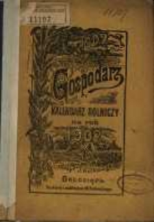 Gospodarz. Kalendarz rolniczy na rok 1902.