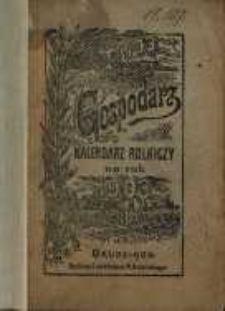 Gospodarz. Kalendarz rolniczy na rok 1903.