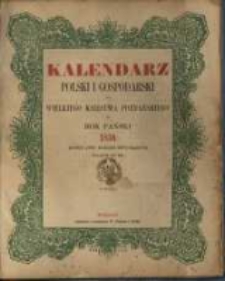 Kalendarz Polski i Gospodarski dla Wielkiego Księstwa Poznańskiego na Rok Pański 1954 kt&oacute;ry jest rokiem zwyczajnym mającym dni 365.