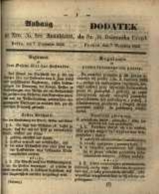 Dodatek do Nr. 36. Dziennika Urzęd. Poznań, 7. Września 1852