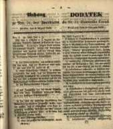 Dodatek do Nr. 31. Dziennika Urzęd. Poznań, 3. Sierpnia 1852