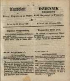Amtsblatt der K&ouml;niglichen Regierung zu Posen. 1850.02.12 Nr 7