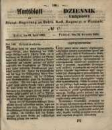 Amtsblatt der K&ouml;niglichen Regierung zu Posen. 1850.04.23 Nr 17