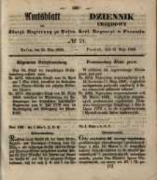 Amtsblatt der Königlichen Regierung zu Posen. 1850.05.21 Nr 21