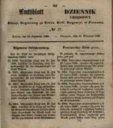 Amtsblatt der K&ouml;niglichen Regierung zu Posen. 1850.09.10 Nr 37
