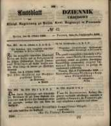Amtsblatt der K&ouml;niglichen Regierung zu Posen. 1850.10.15 Nr 42