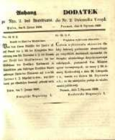 Dodatek do Nr. 2. Dziennika Urzęd. Poznań, 8. Stycznia 1850