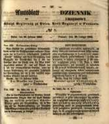 Amtsblatt der K&ouml;niglichen Regierung zu Posen. 1855.02.20 Nr.8