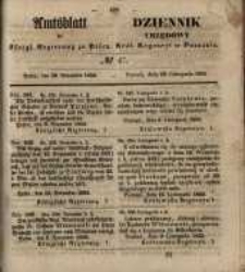 Amtsblatt der Königlichen Regierung zu Posen. 1855.11.20 Nr. 47