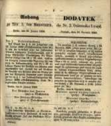 Dodatek do Nr. 3. Dziennika Urzęd. Poznań, 16. Stycznia 1855
