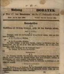 Dodatek do Nr. 17. Dziennika Urzęd. Poznań, 24. Kwietnia 1855