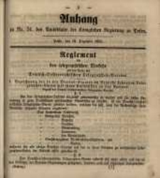 Anhang zu Nro. 51 des Amtsblatts der K&ouml;niglichen Regierung zu Posen. Posen, den 18. December 1855