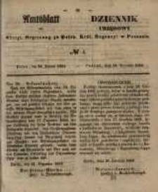 Amtsblatt der K&ouml;niglichen Regierung zu Posen. 1854.01.24 Nro.4